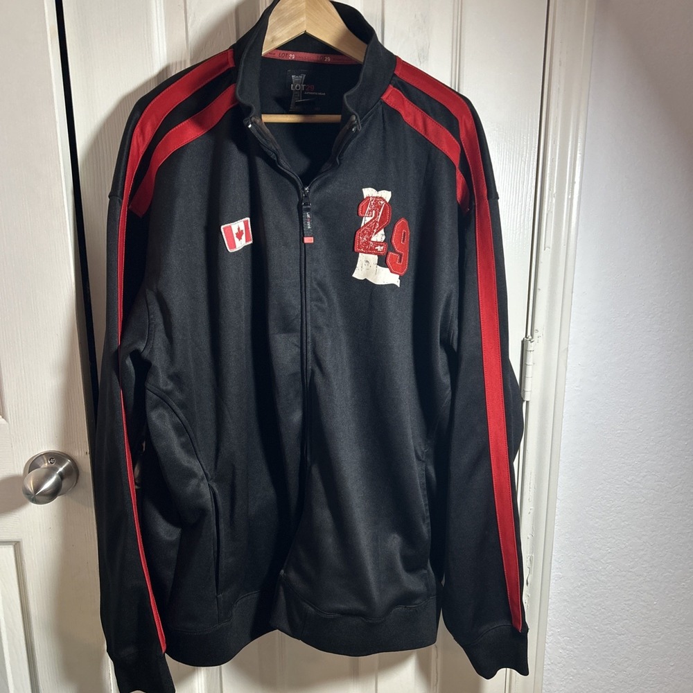 Lot 29 Track Jacket Mens XXL Full Zip Bugs Bunny Canada Looney Tunes Vtg Y2K